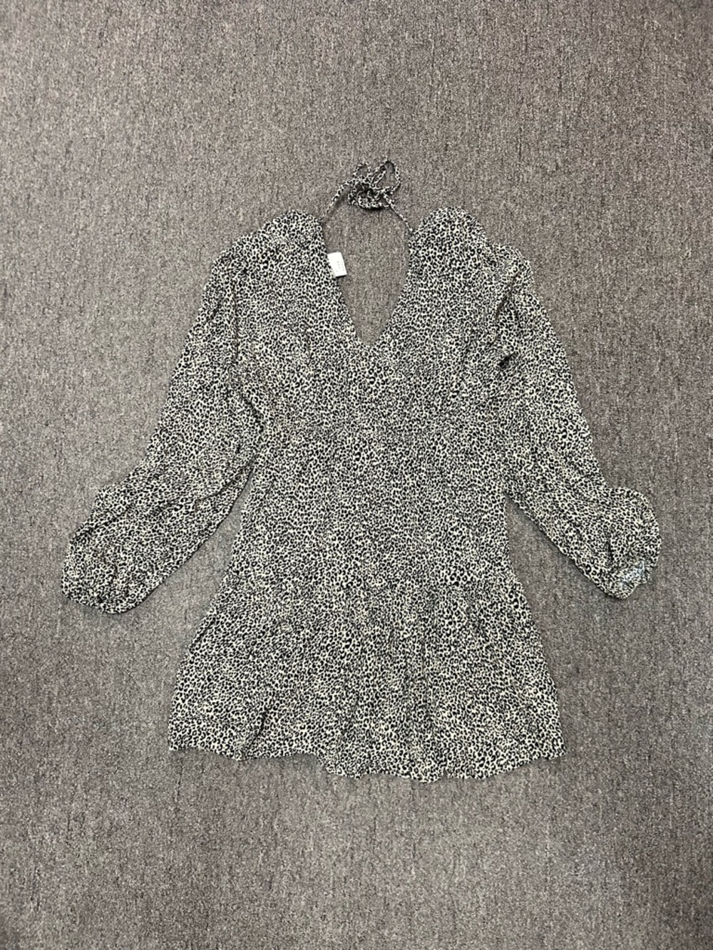 a new day Black and White Printed Mini Dress
